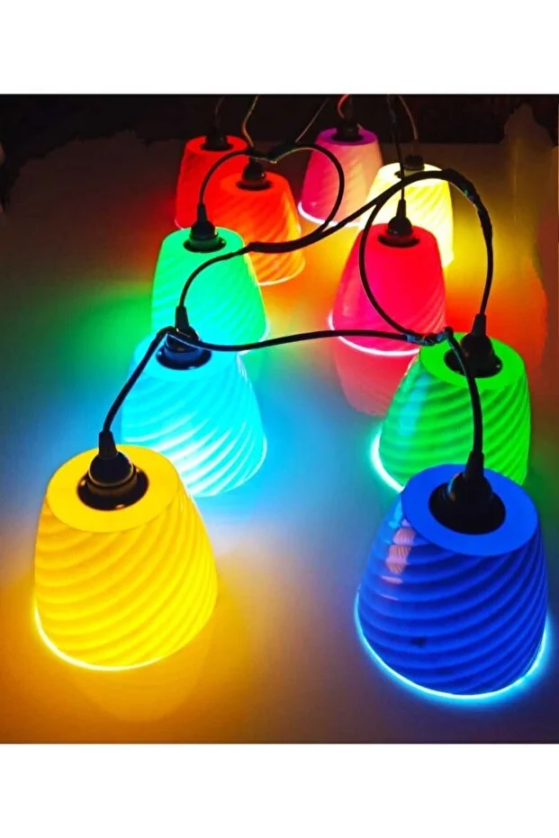 10 Adet Ağaç Feneri Avize